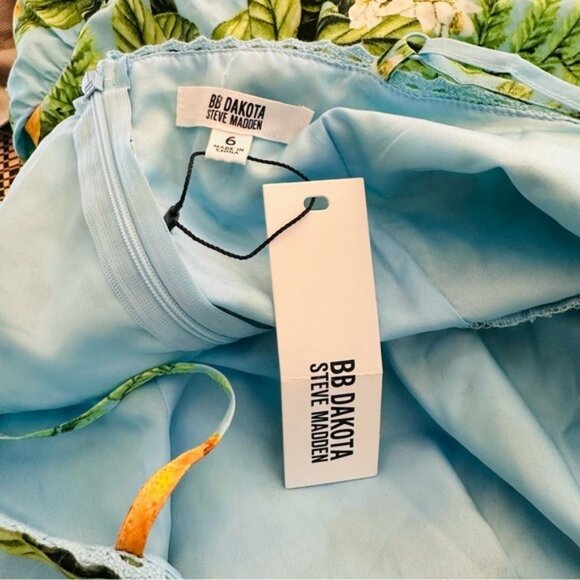 BB Dakota Summer Orchard Fit & Flare Mini Dress Sz 6 NWT Floral Summer Sundress - Picture 14 of 16